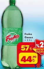 FRUKO GAZOZ 2,5 L fiyat ve kampanya bilgisi